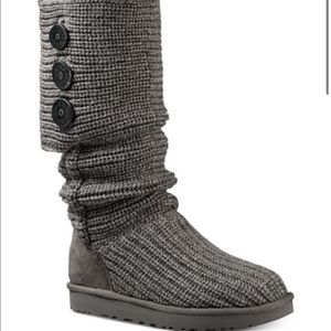 Knit Uggs, Sparkly Gray. Size 6!